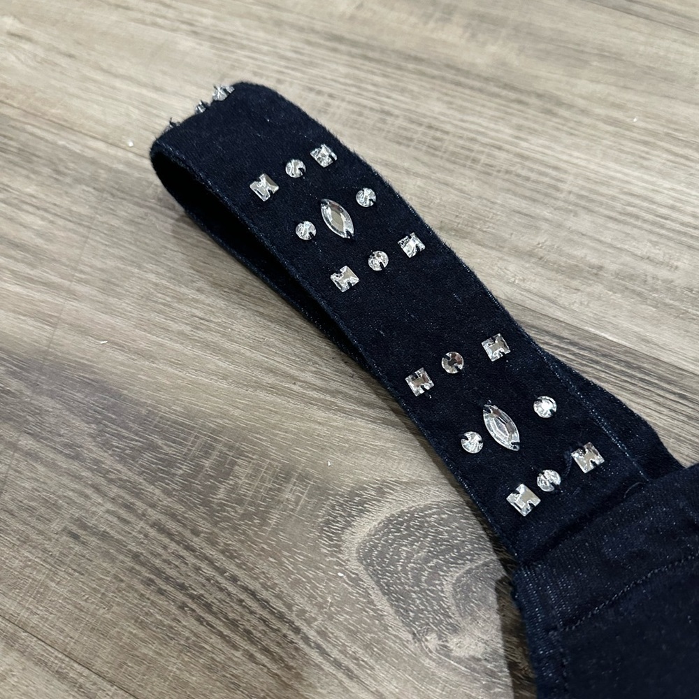 Free People Black Studded Open Back Tank Top - Picture 5 of 7